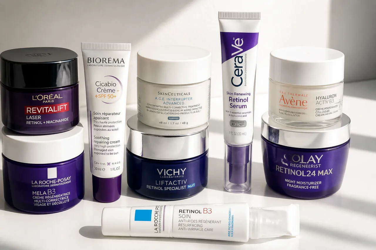 alegere cremă retinol piele sensibilă concentrație mică