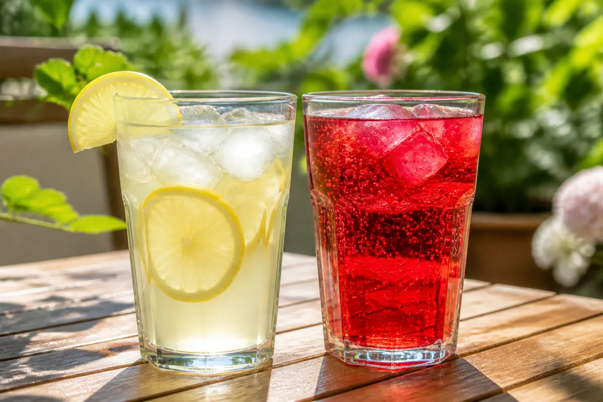 comparație băuturi naturale și artificiale vară