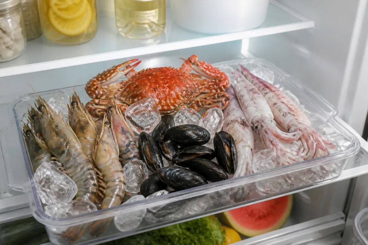 depozitare fructe de mare proaspete acasă vara