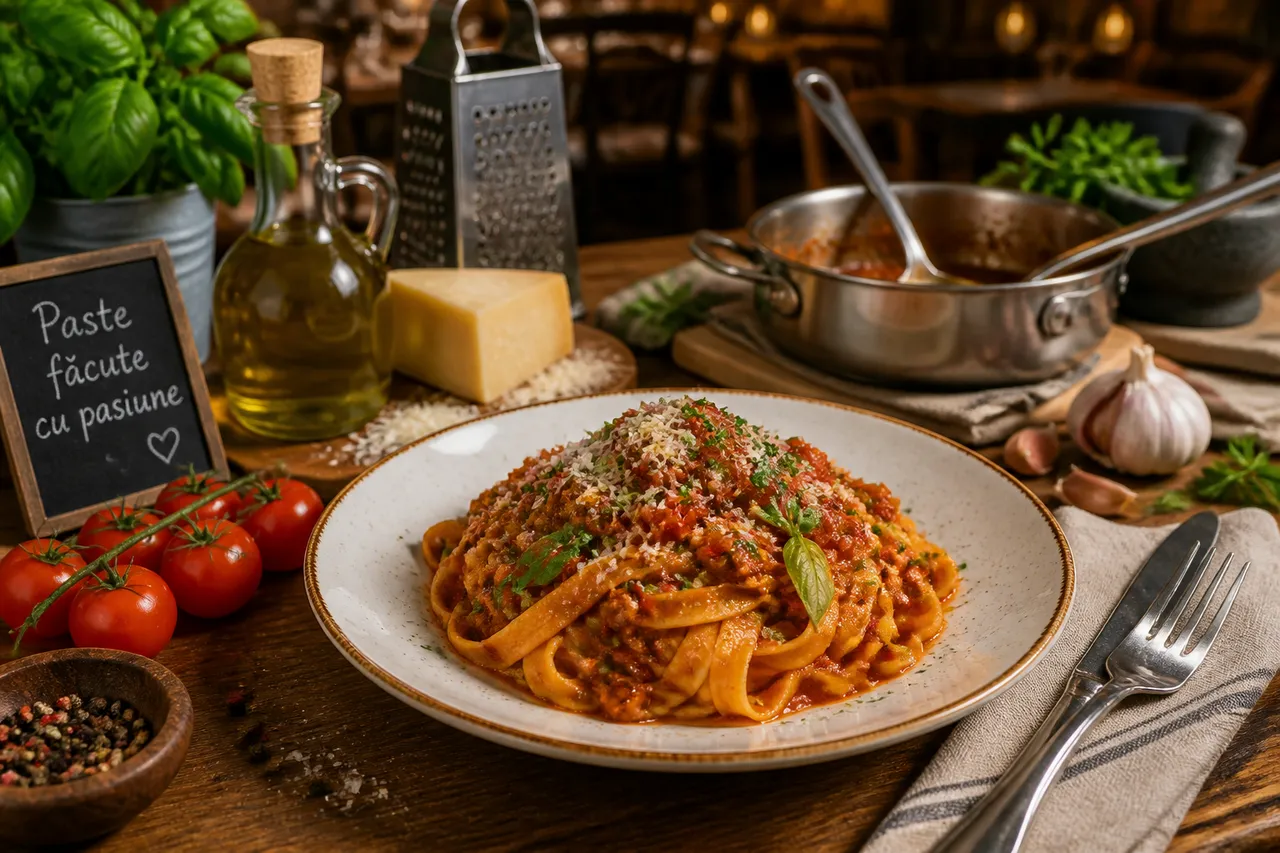 ingrediente și tehnici culinare într-un restaurant din București