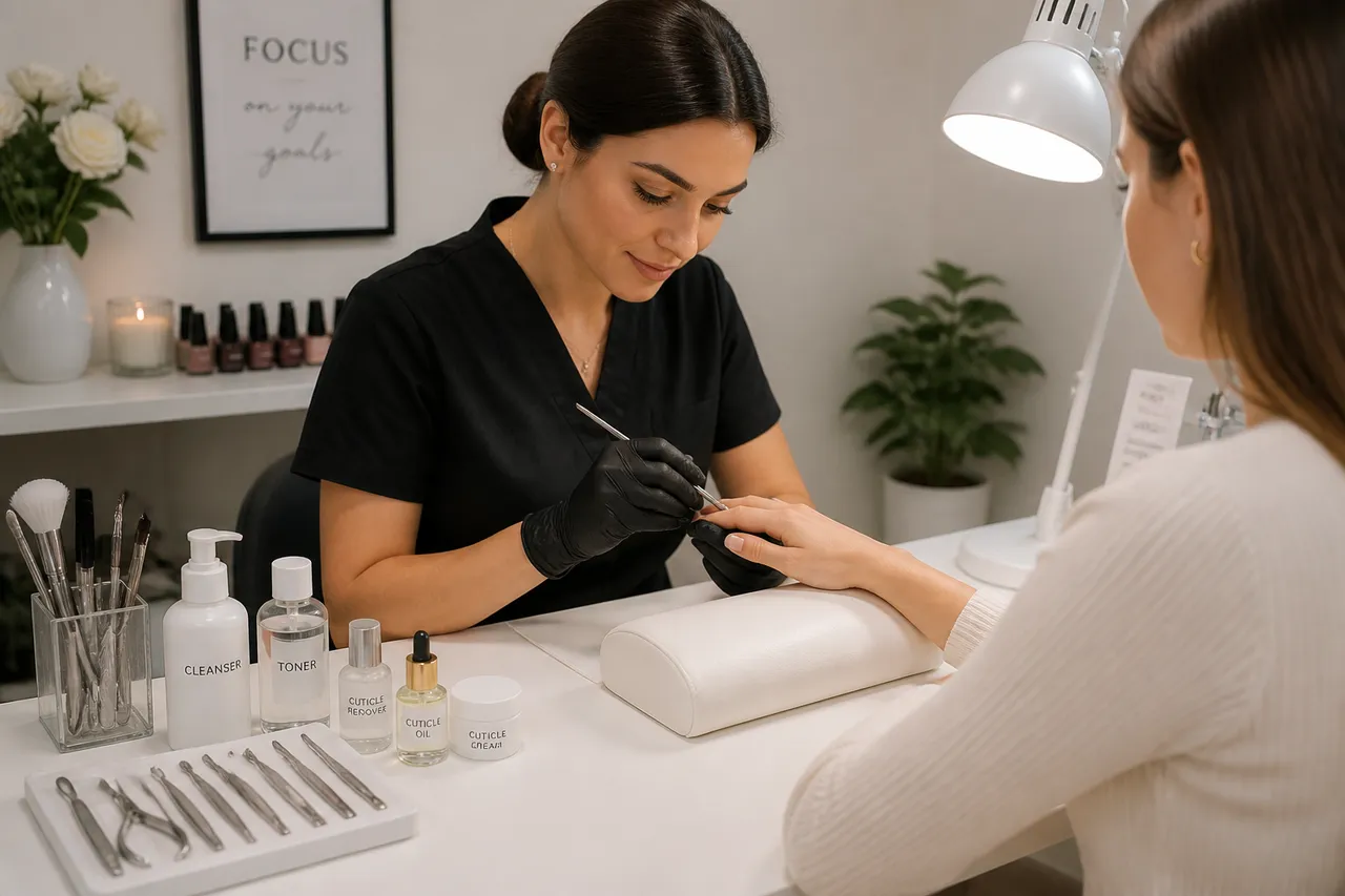 manichiură la salon și îngrijirea profesională a unghiilor