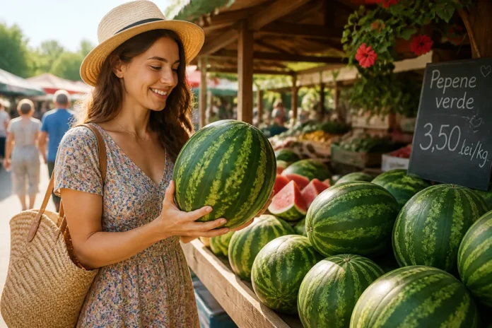 Pepenele perfect se alege cu ochii, urechile și palmele Pepenele perfect se alege cu ochii, urechile și palmele