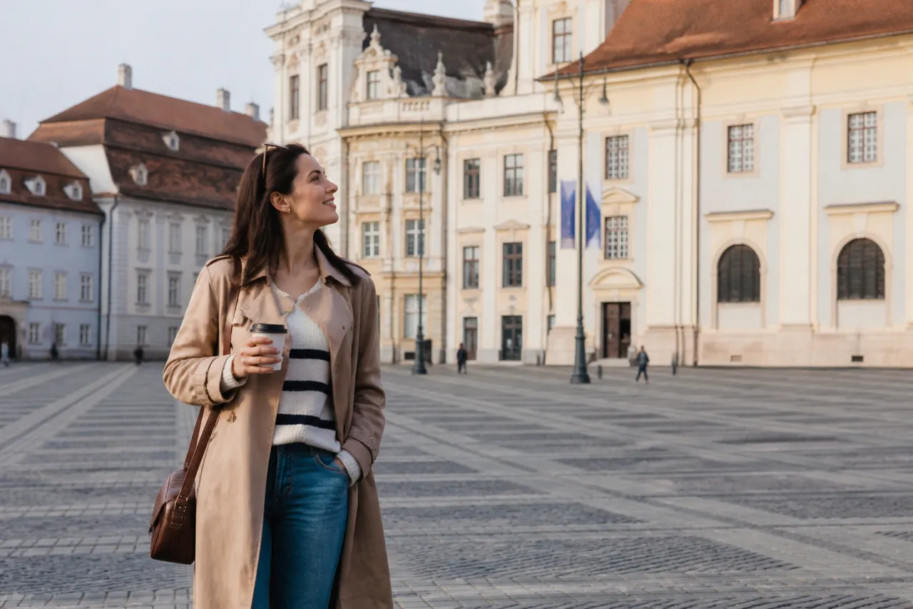 plimbare în centrul istoric al Sibiului