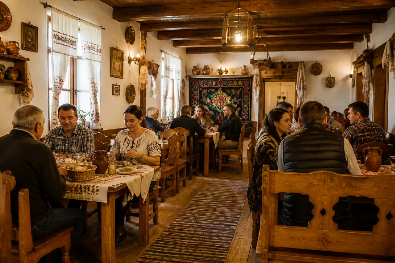 restaurant tradițional românesc autentic interior