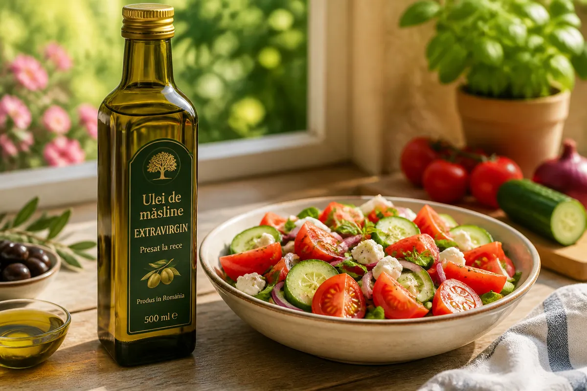 ulei de măsline extravirgin gătit salate de vară