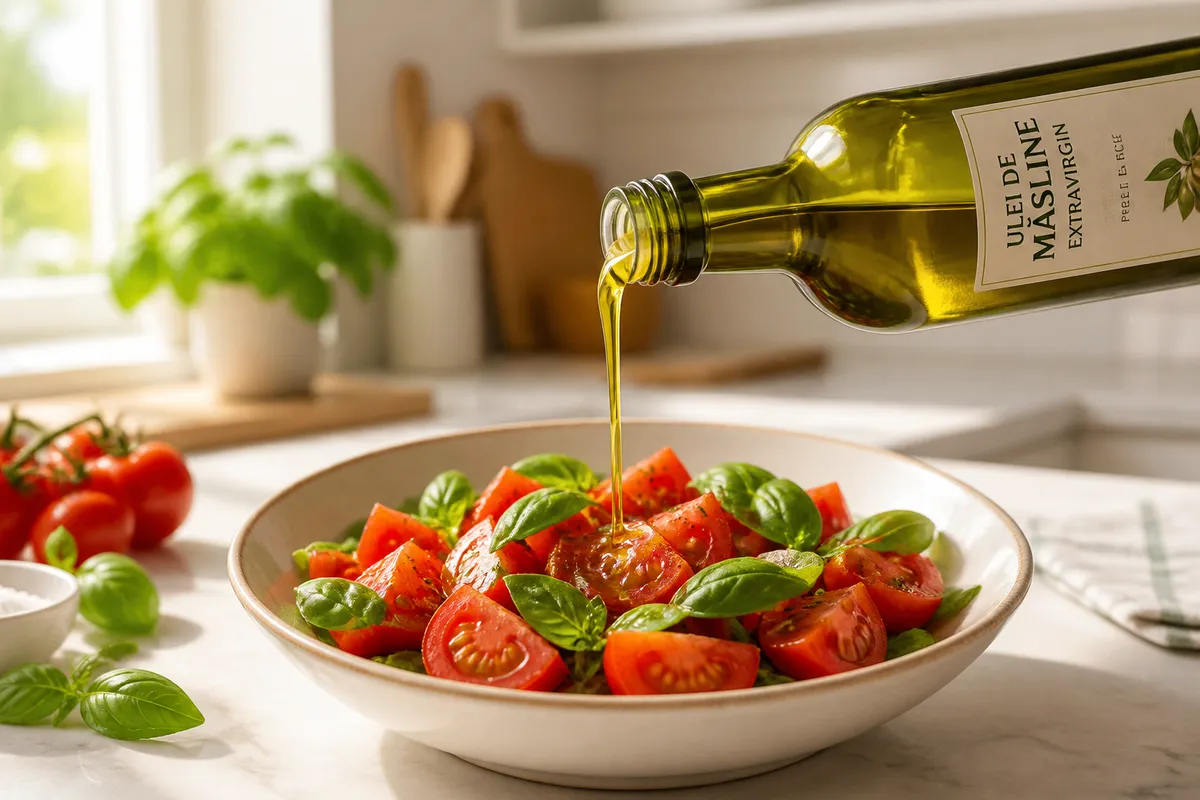 ulei de măsline extravirgin pentru salate de vară