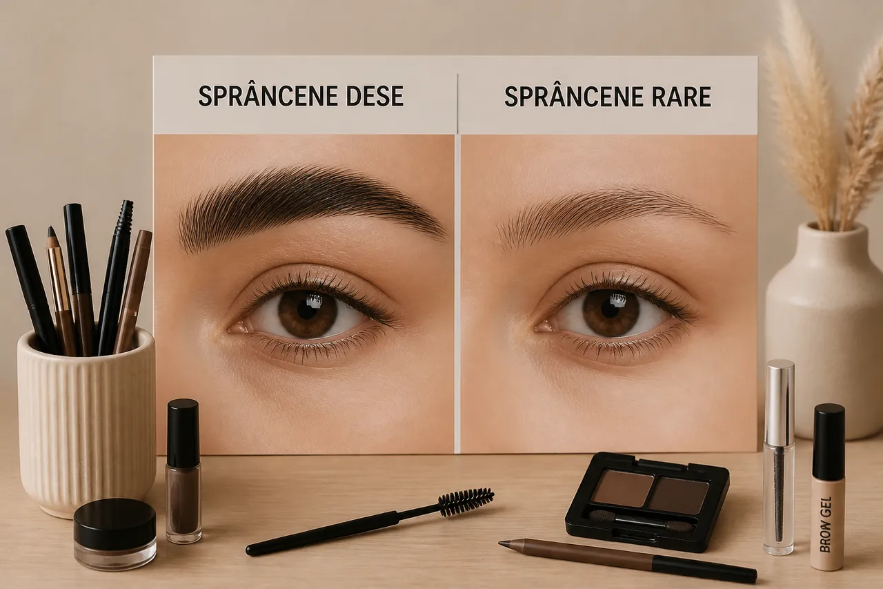 diferența dintre sprâncene dese și rare și îngrijirea potrivită