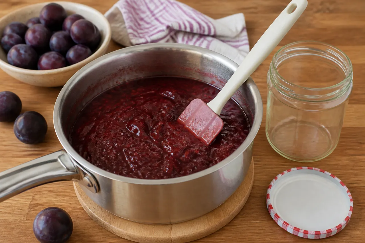repararea gemului de prune cristalizat