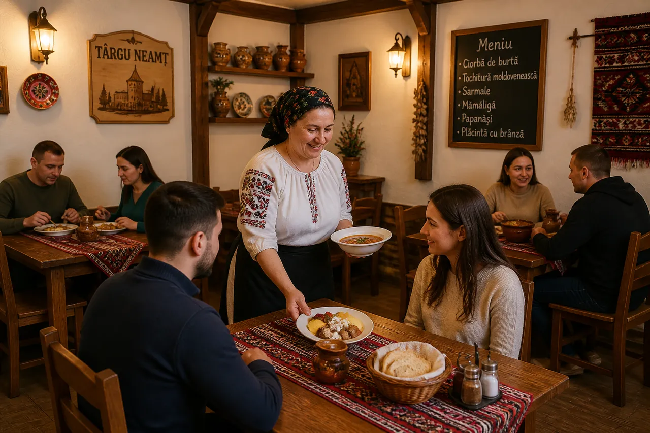 restaurant mic cu mâncare tradițională în Moldova de munte