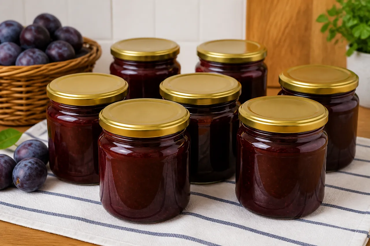 sterilizarea borcanelor pentru gem de prune