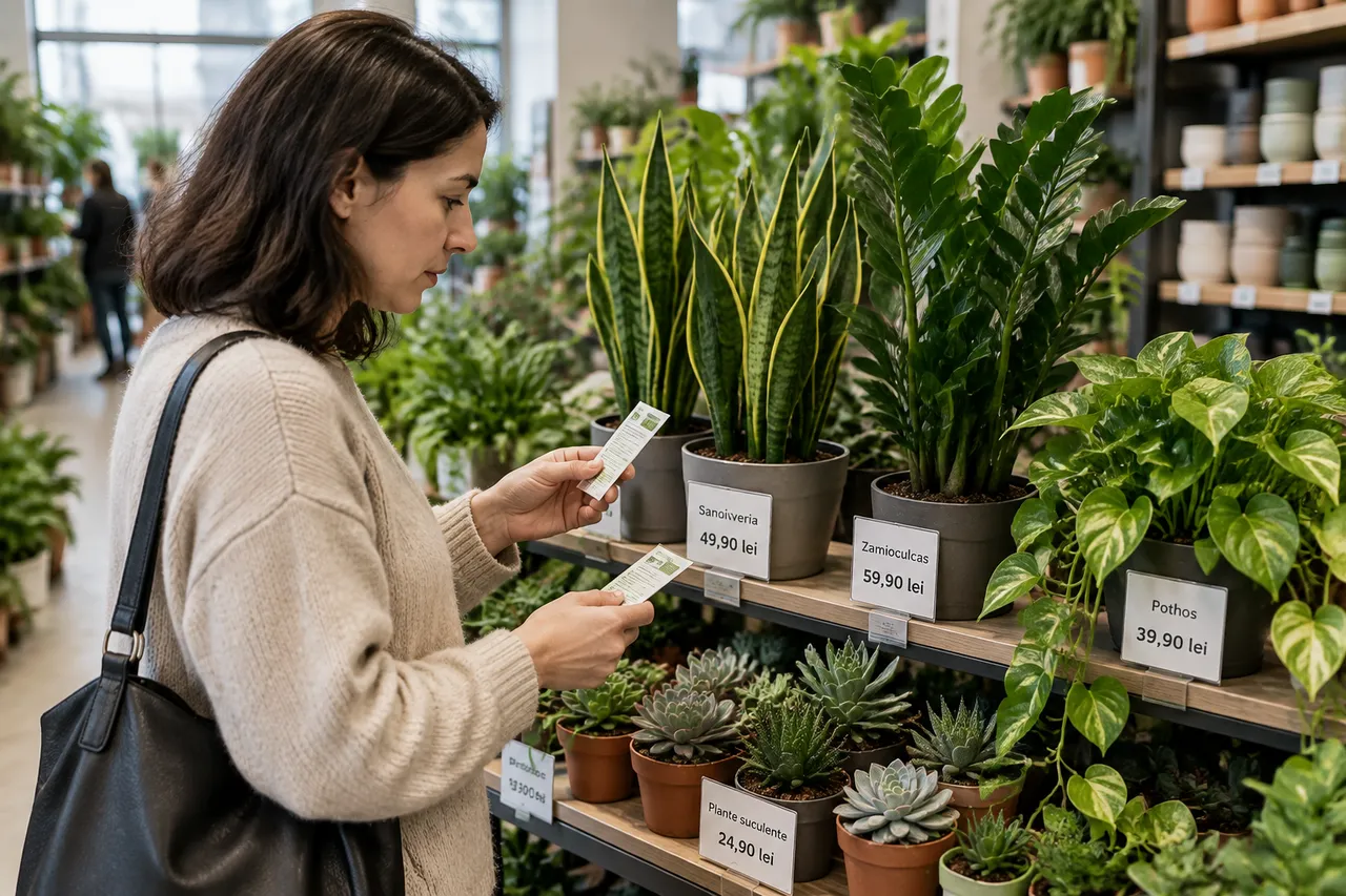 alegerea plantelor de interior ușor de întreținut