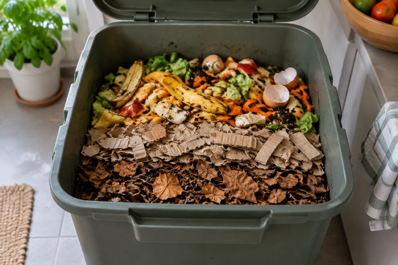 compost de apartament fără miros