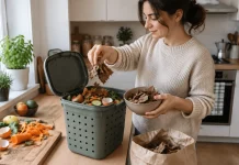 Compostul de apartament fără mirosuri neplăcute începe cu echilibrul corect Compostul de apartament fără mirosuri neplăcute începe cu echilibrul corect