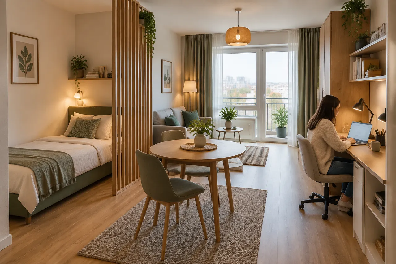 mobilier multifuncțional pentru garsonieră și organizarea spațiului mic