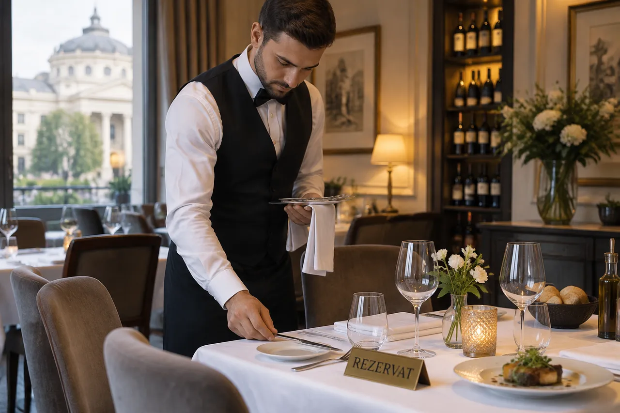 rezervare restaurant București masă pregătită